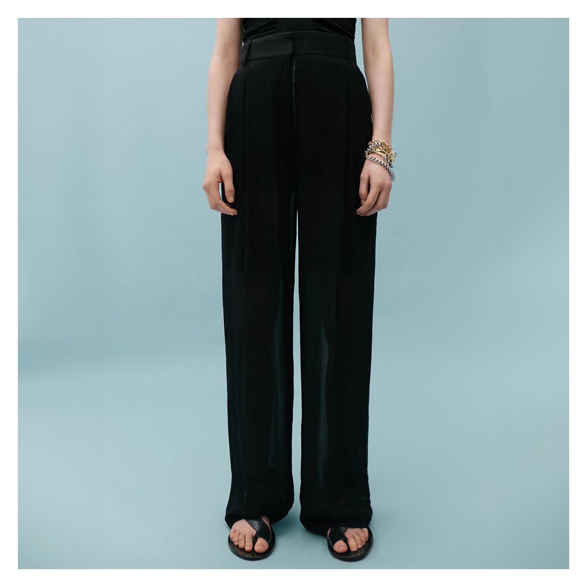 Black Pleated Trousers main product photo