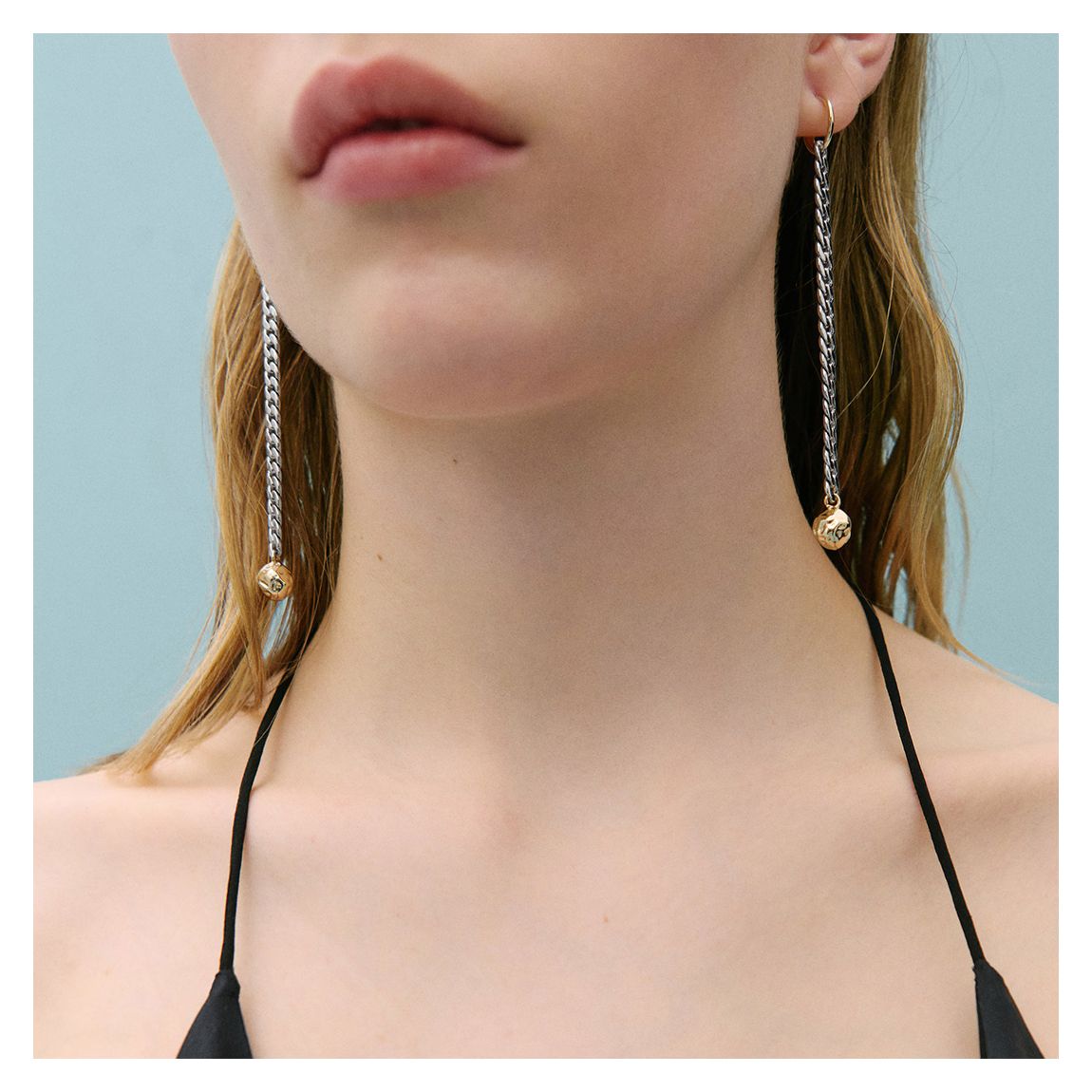 Silver Drop Down Earrings main product photo