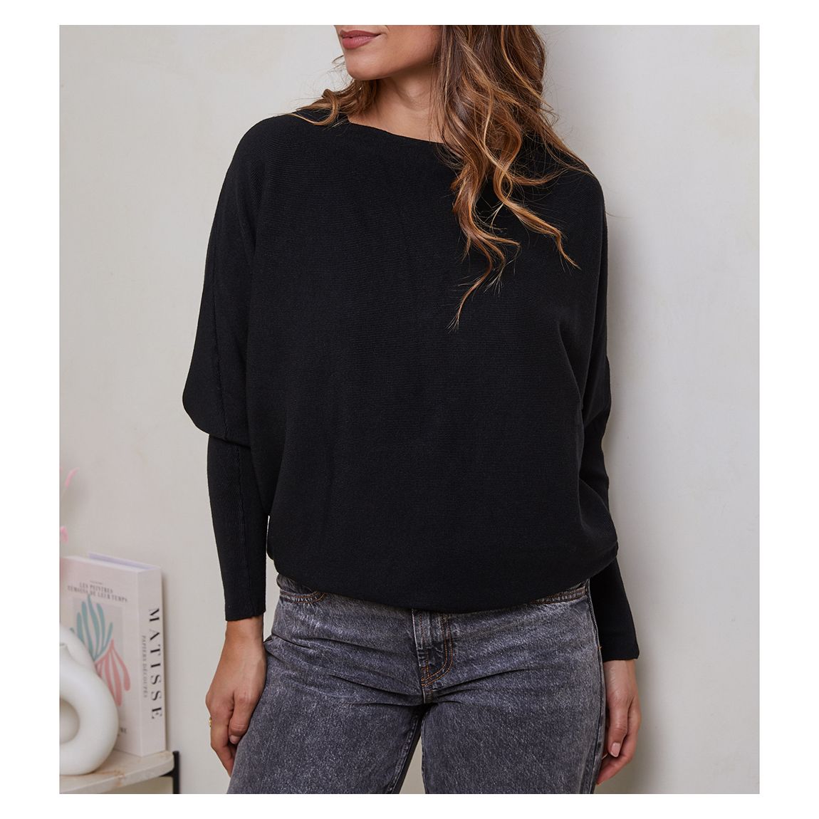 Black Cashmere Blend Jumper main product photo