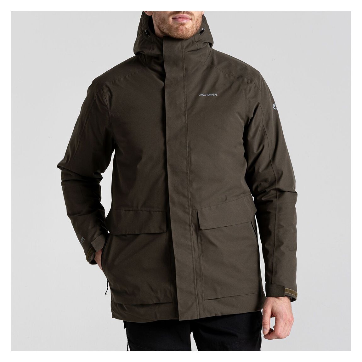 Khaki Lorton Waterproof Jacket main product photo