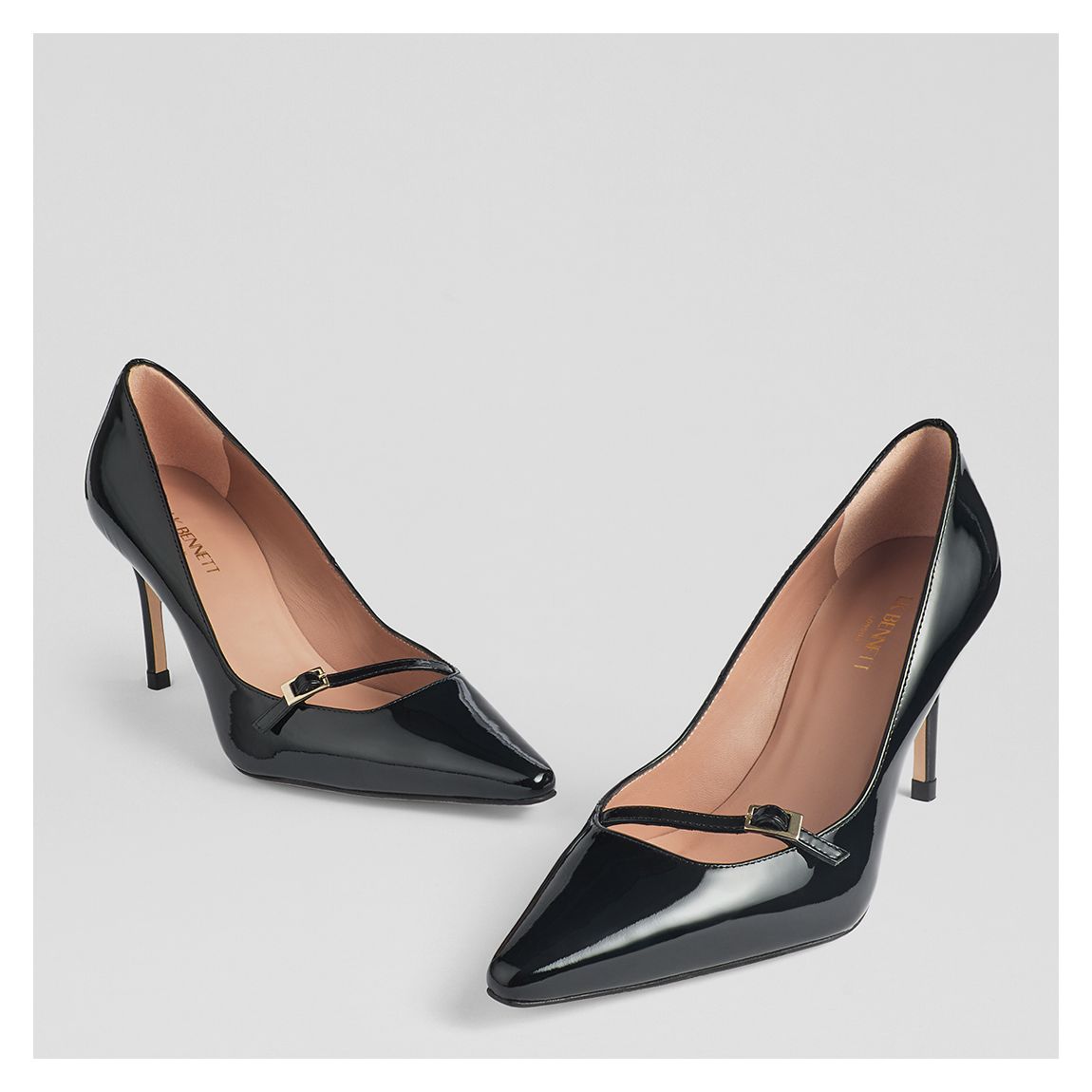 Black Larna Patent Leather Closed Courts main product photo