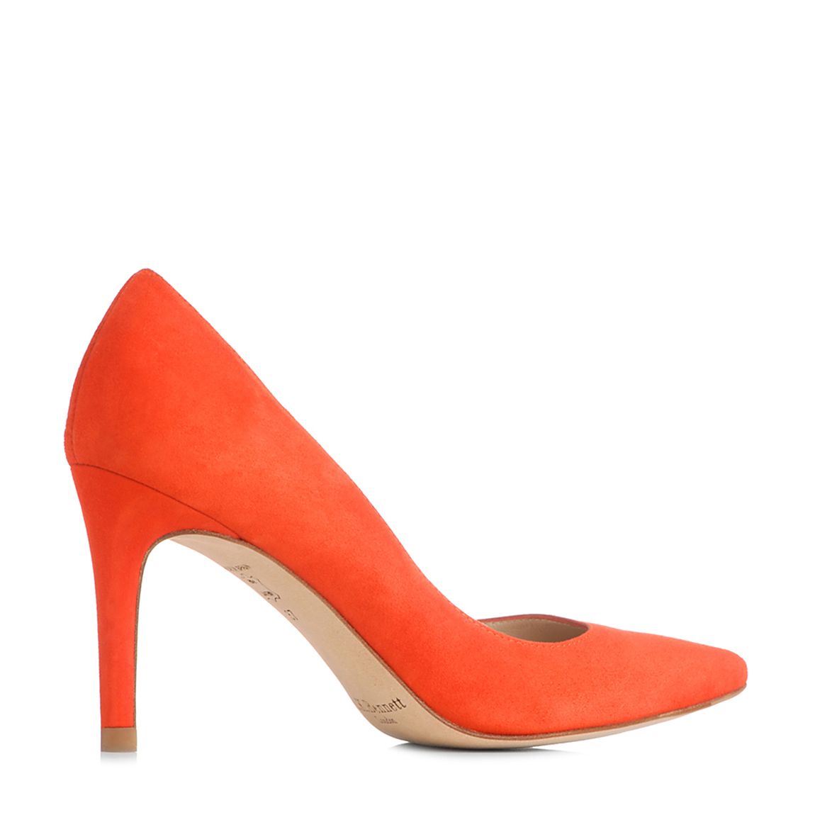 Orange Floret Suede Closed Courts main product photo