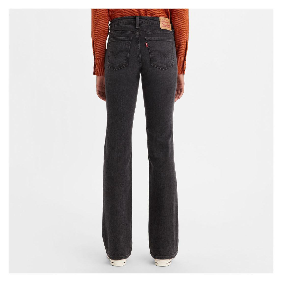 Black Superlow Bootcut Stretch Jeans main product photo