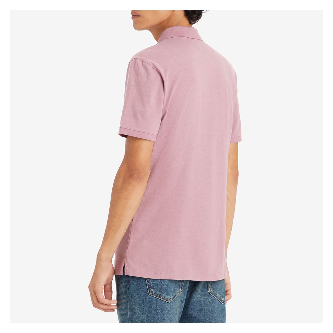 Pink Short Sleeve Cotton Polo Shirt main product photo