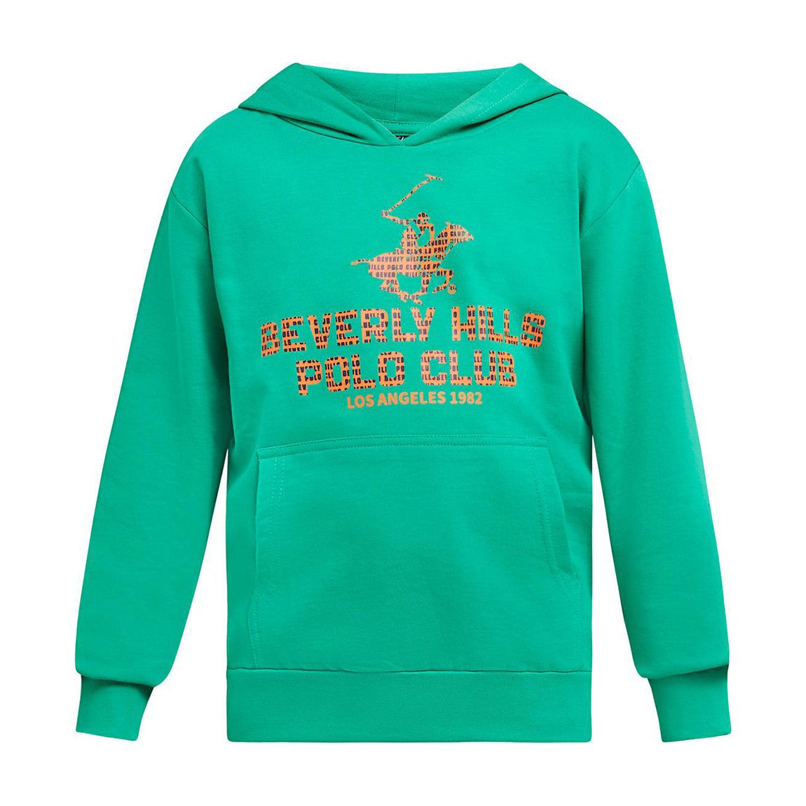 Boys Green Block Logo Hoodie main product photo