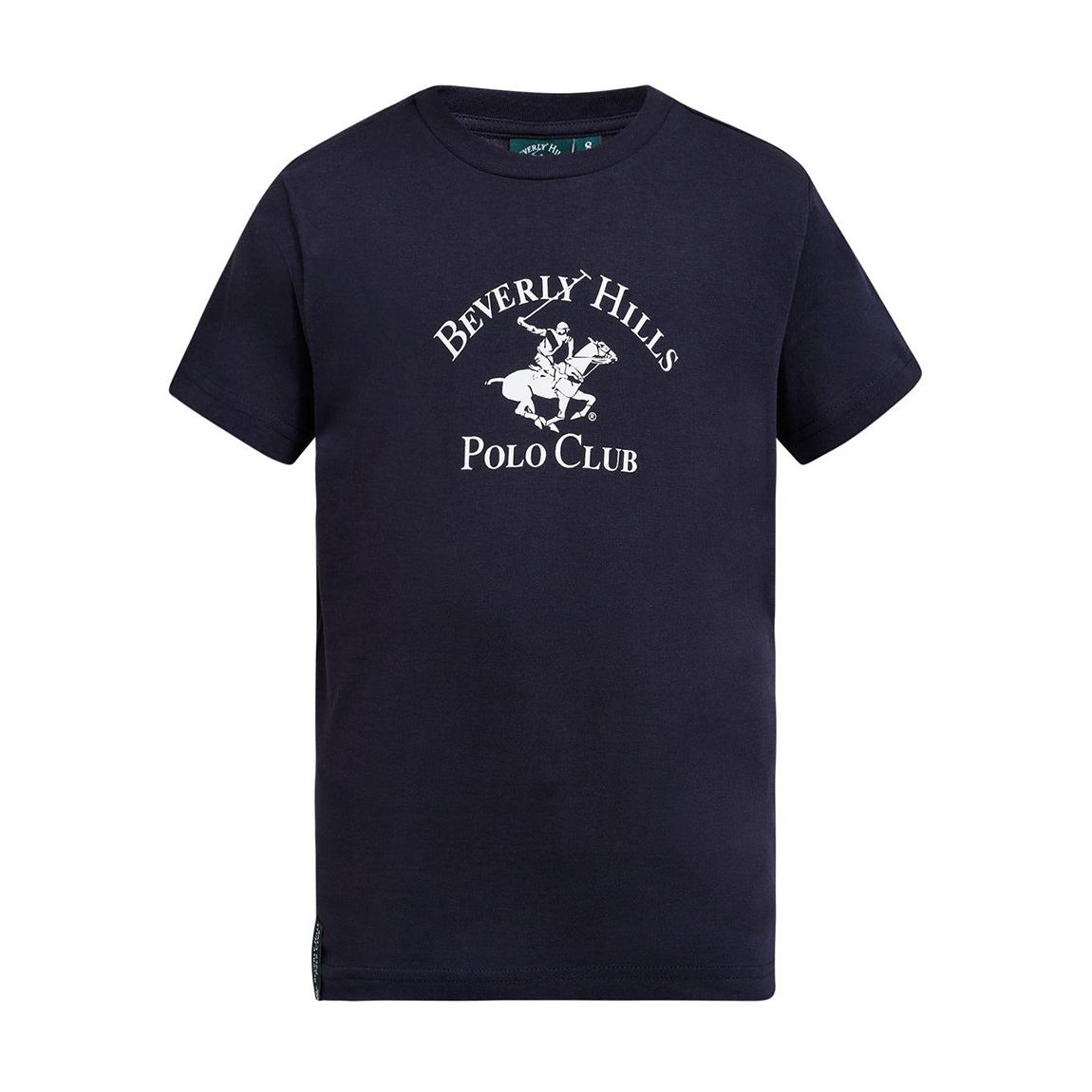 Boys Navy Logo Cotton T-Shirt main product photo
