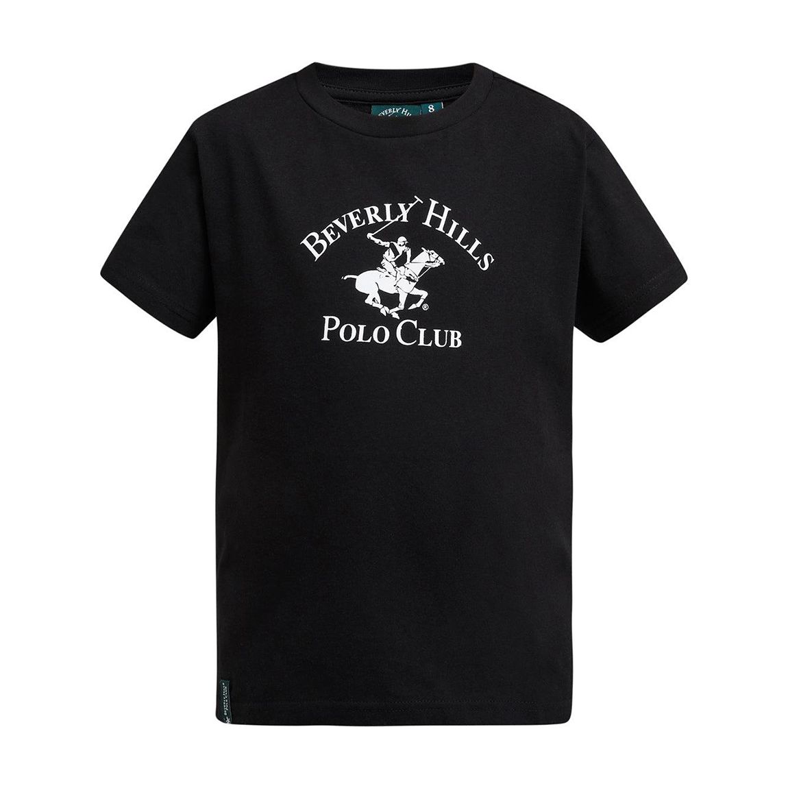Boys Black Logo Cotton T-Shirt main product photo