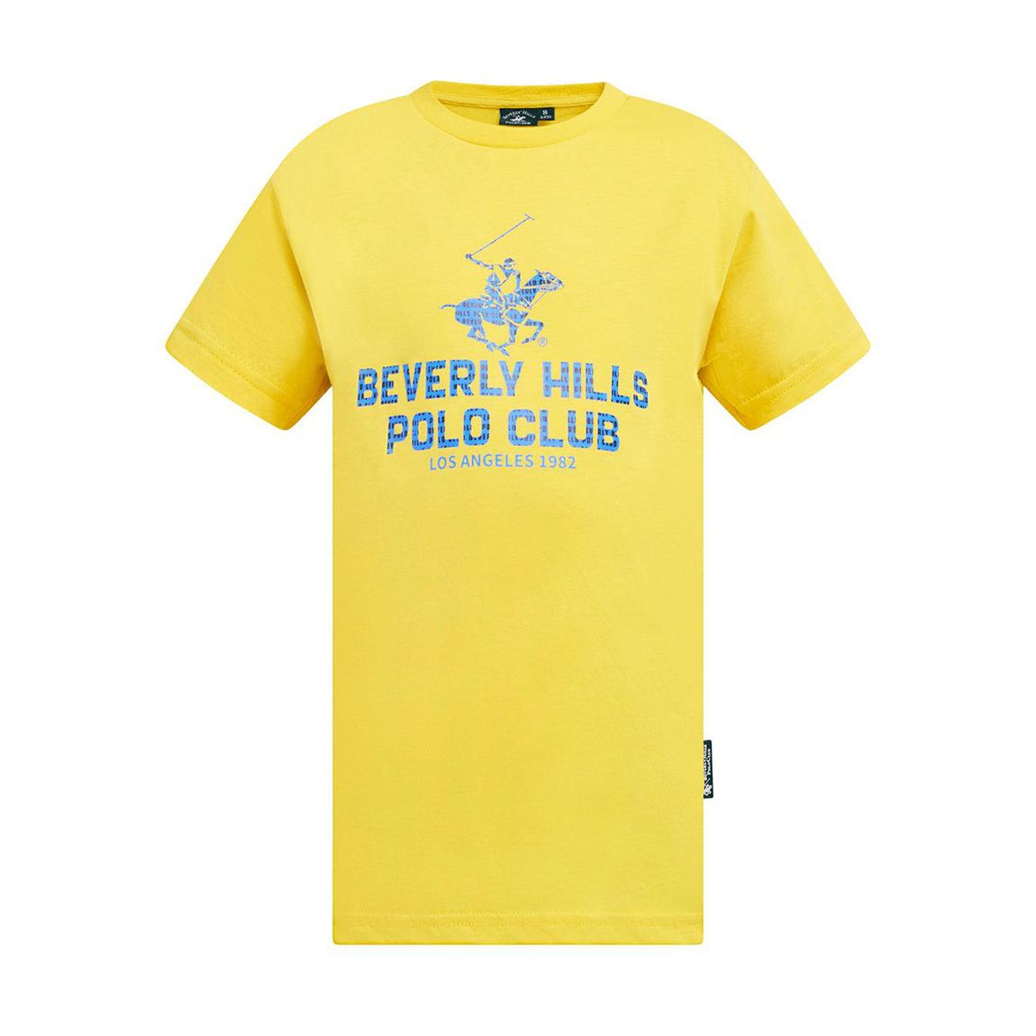 Boys Yellow Block Logo Cotton T-Shirt main product photo