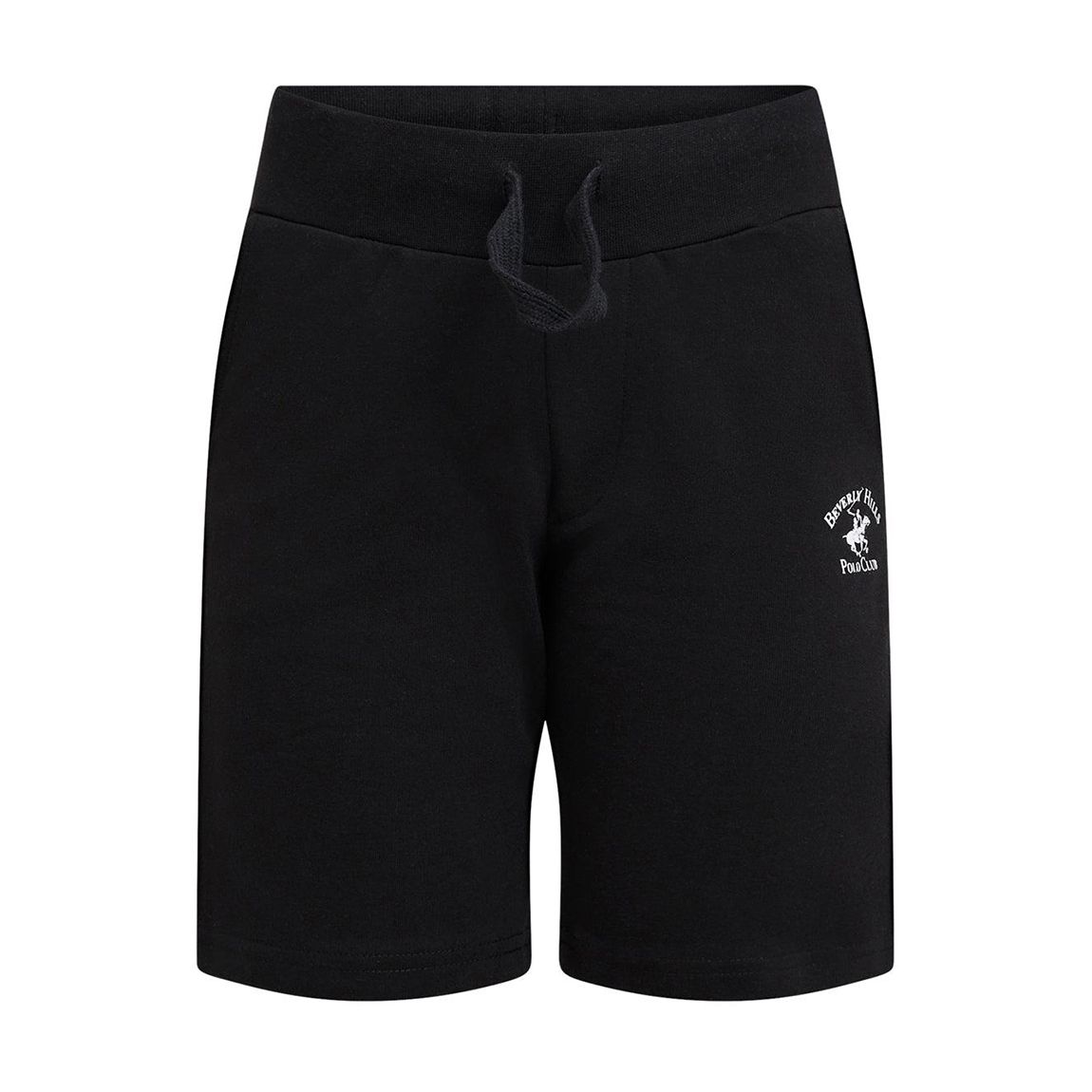 Boys Black Polo Pony Cotton Fleece Short main product photo