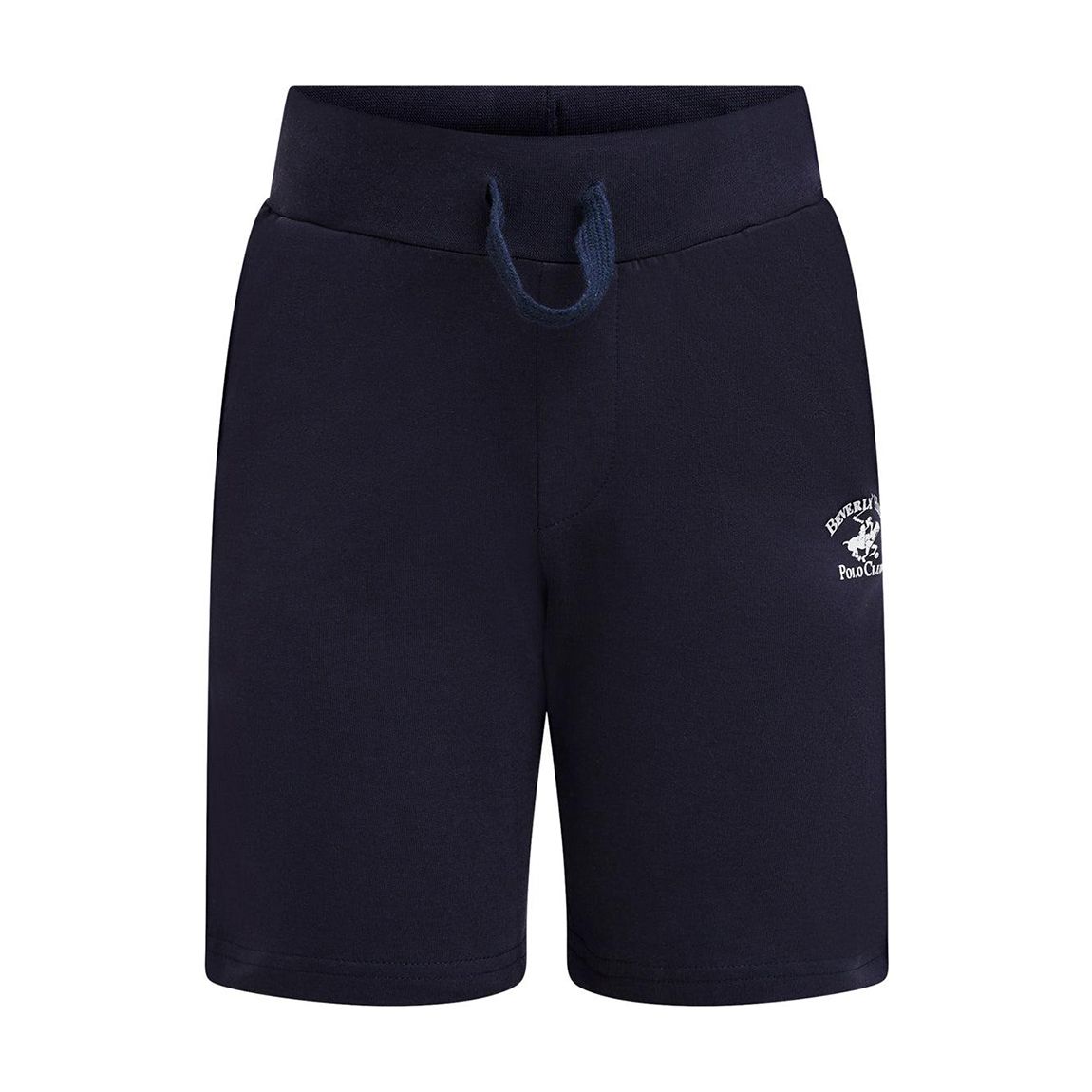 Boys Navy Polo Pony Cotton Fleece Short main product photo