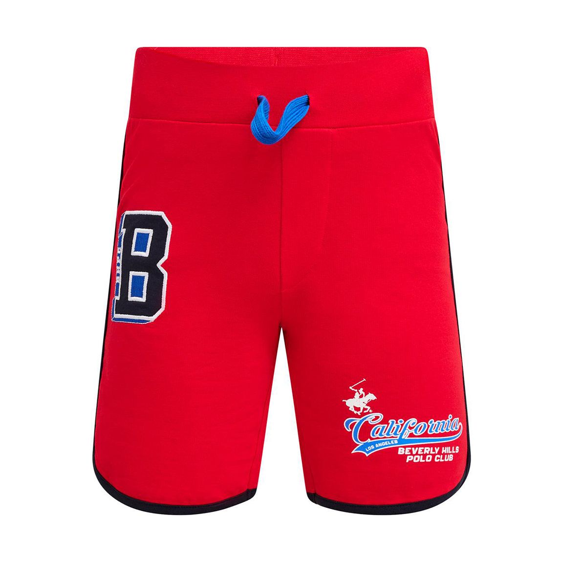 Boys Red California Cotton Fleece Shorts main product photo
