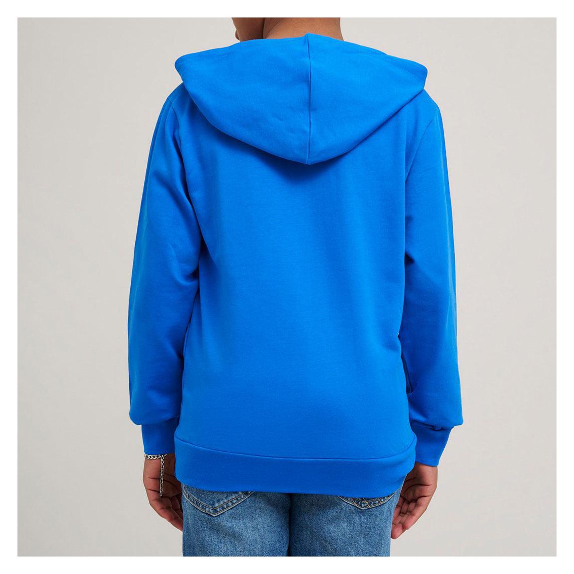 Boys Royal Blue Icon Logo Cotton Hoodie main product photo