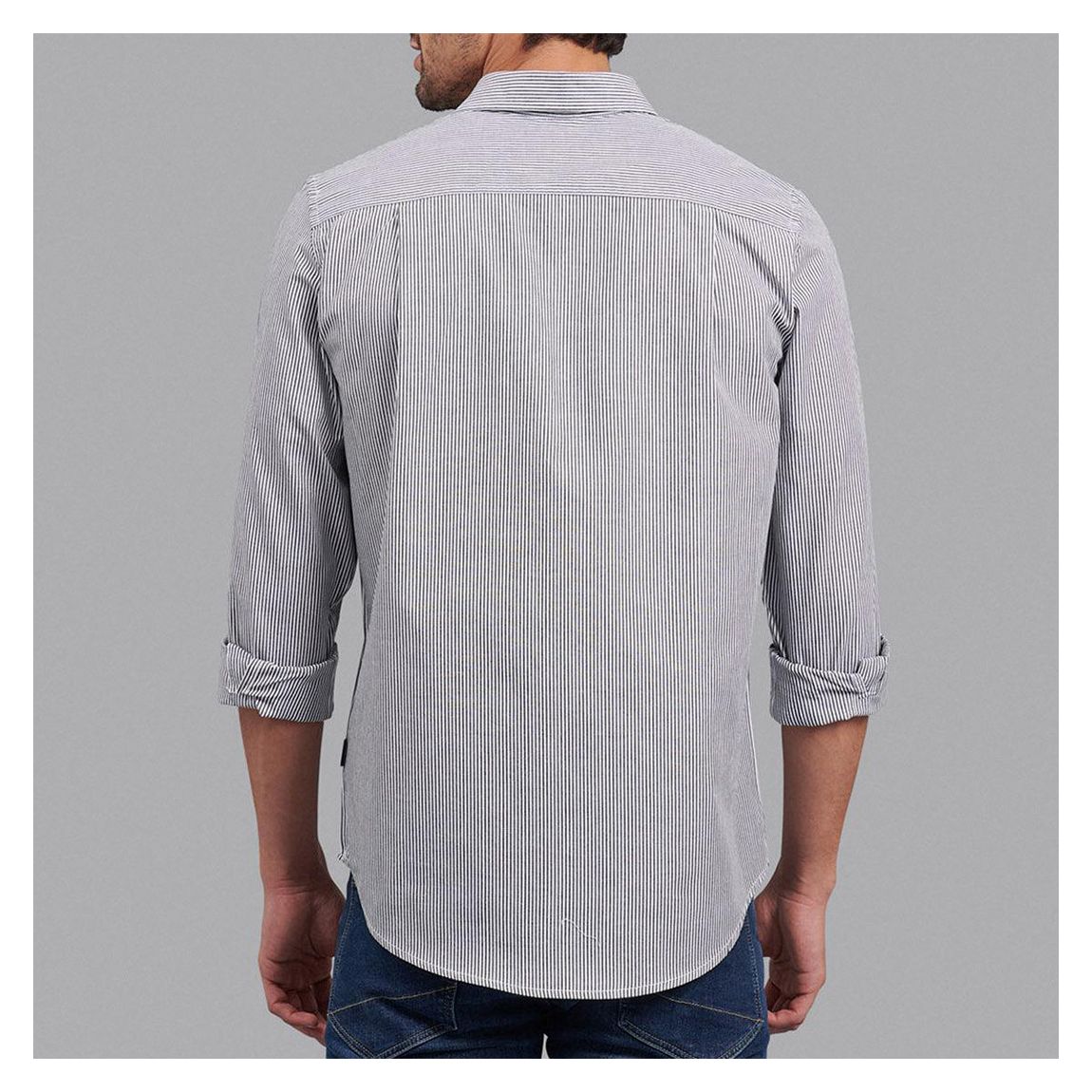 Black Signature Formal Stripe Shirt main product photo