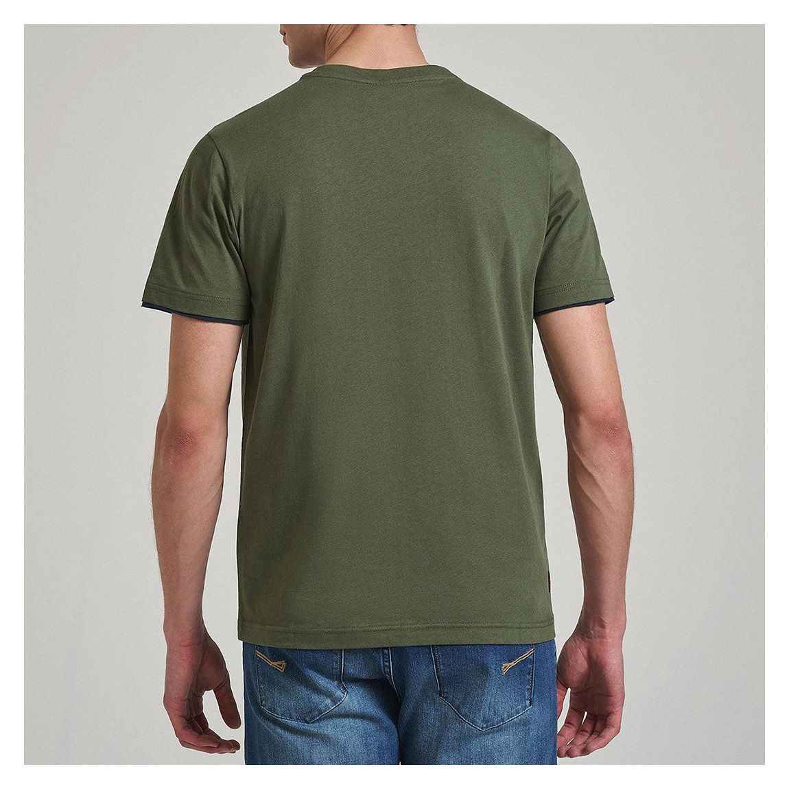 Khaki Contrast Pocket Patch T-Shirt main product photo