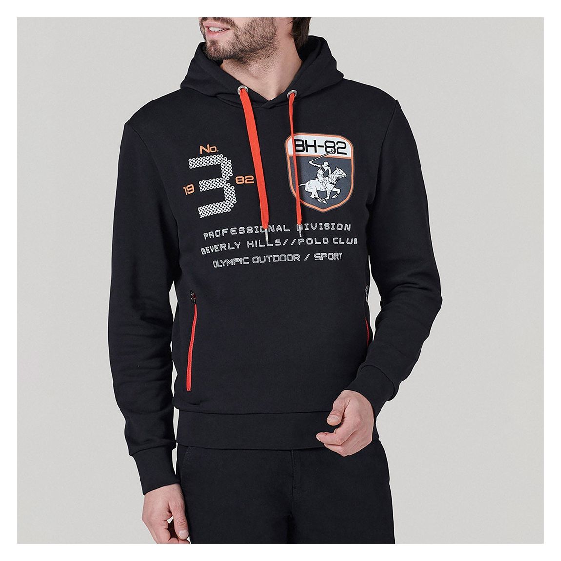 Black Professional Division Hoodie main product photo