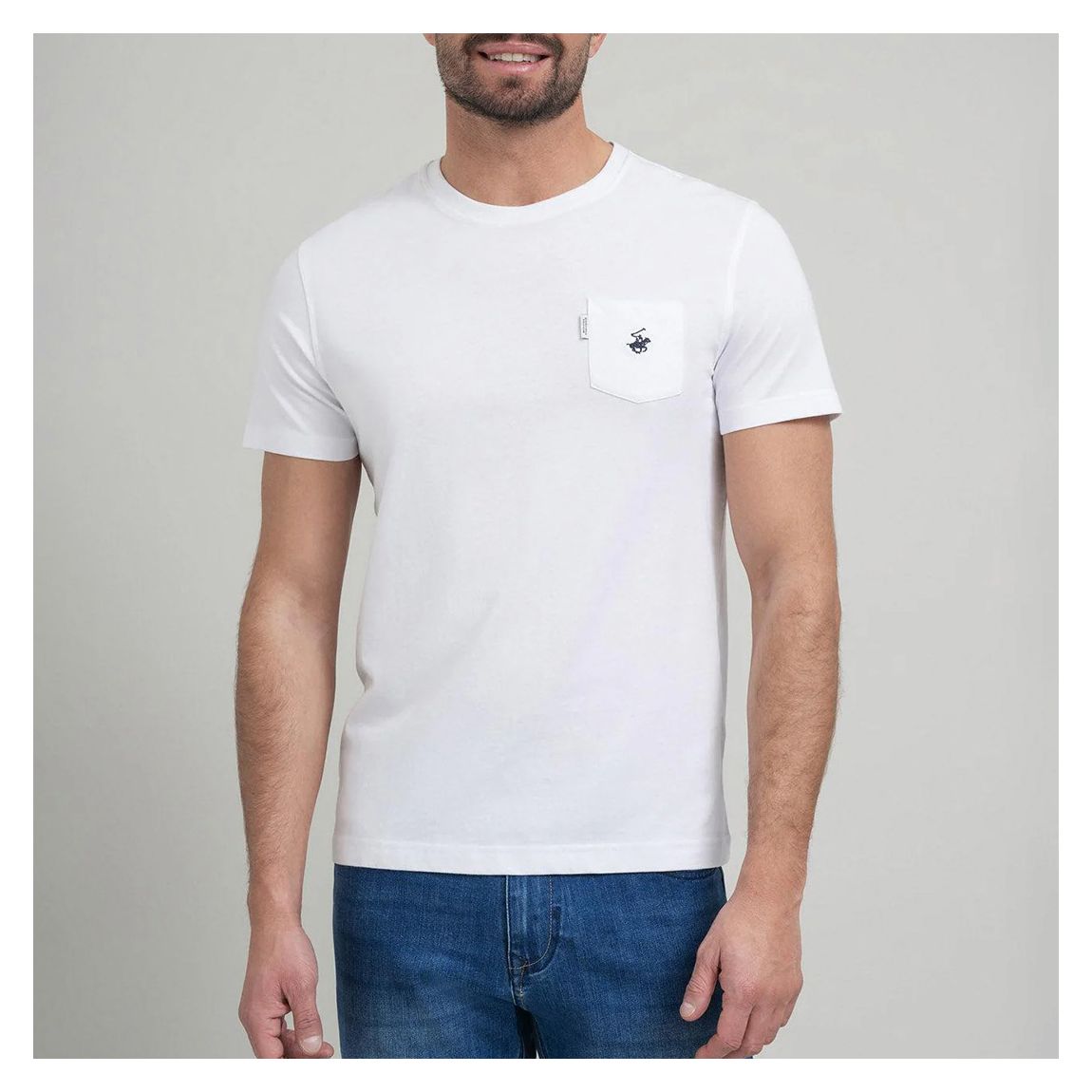 White Polo Pony Pocket T-Shirt main product photo
