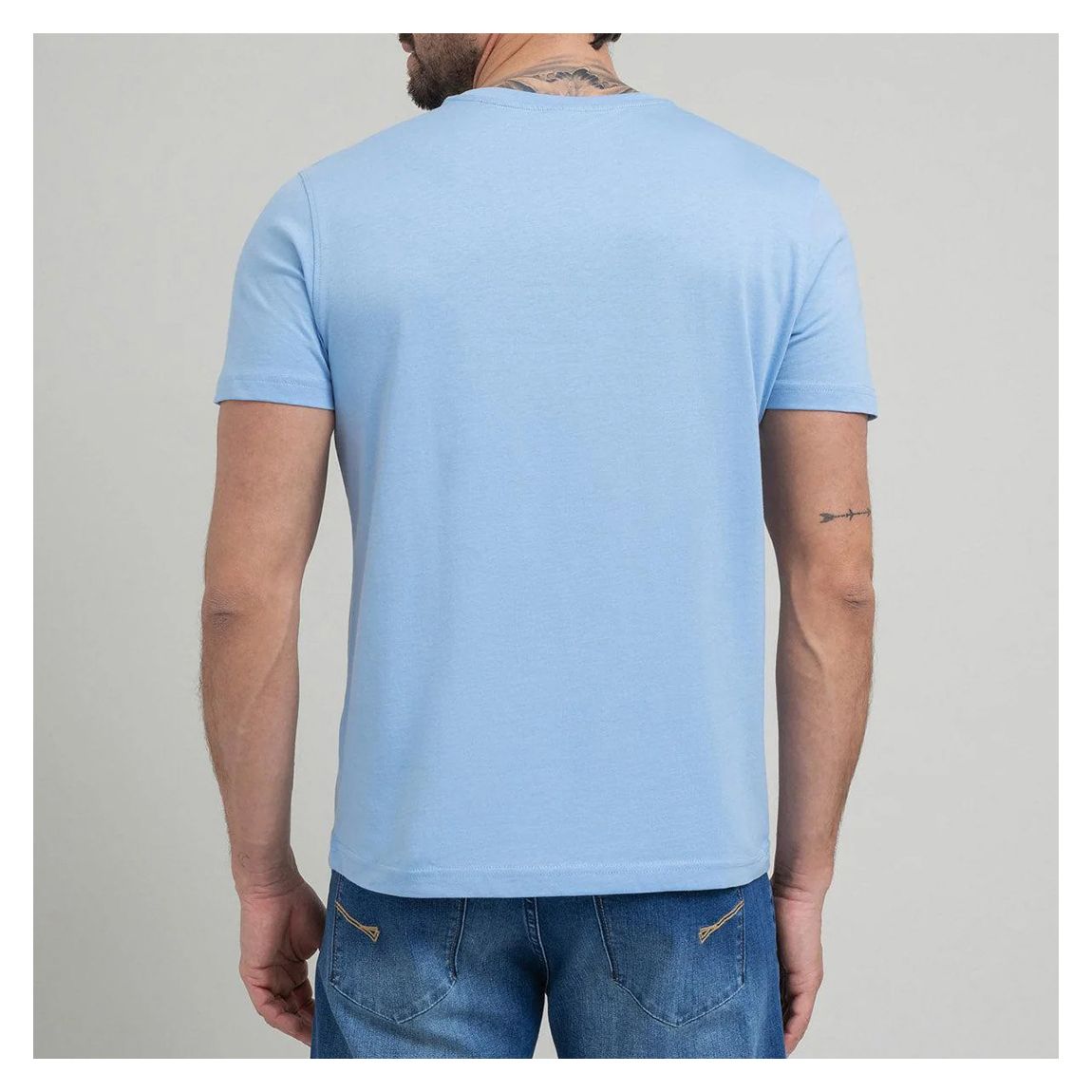 Light Blue Polo Pony Pocket T-Shirt main product photo