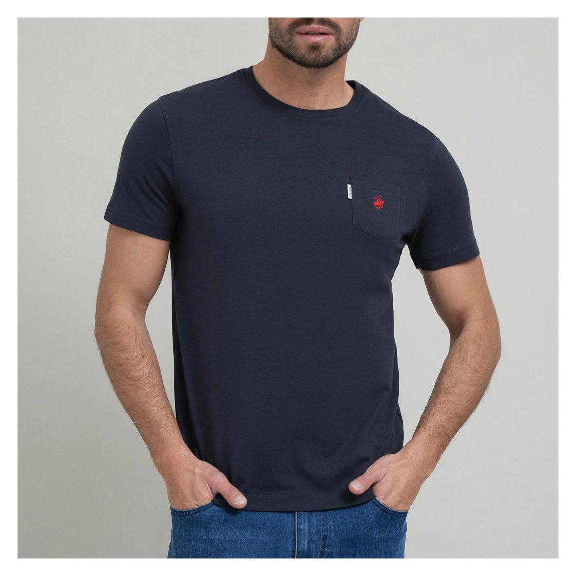 Navy Polo Pony Pocket T-Shirt main product photo