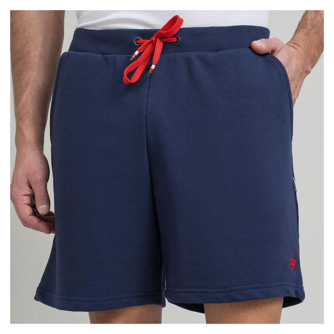 Blue Logo Cotton Blend Jogging Shorts main product photo