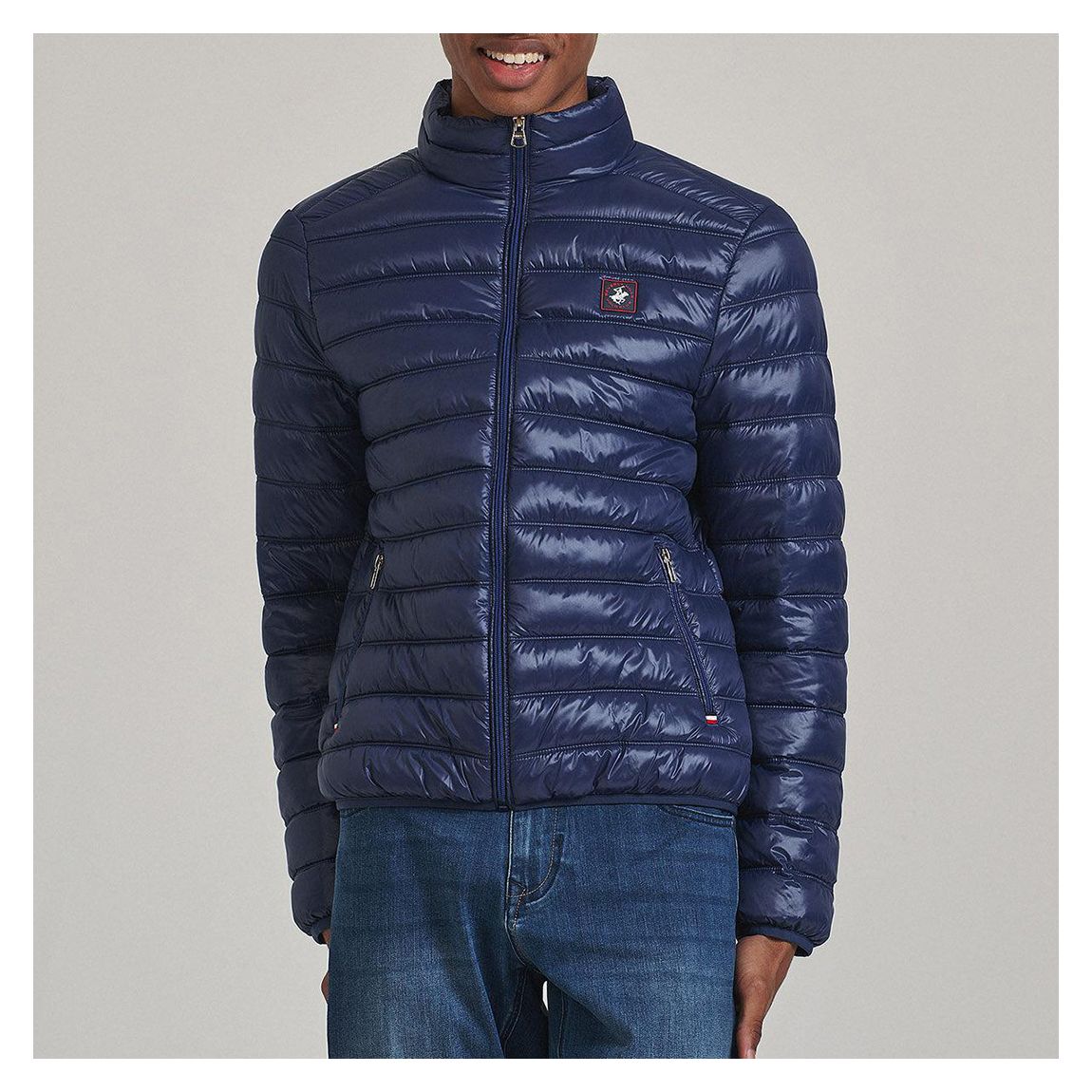 Navy Badge Logo Padded Jacket main product photo