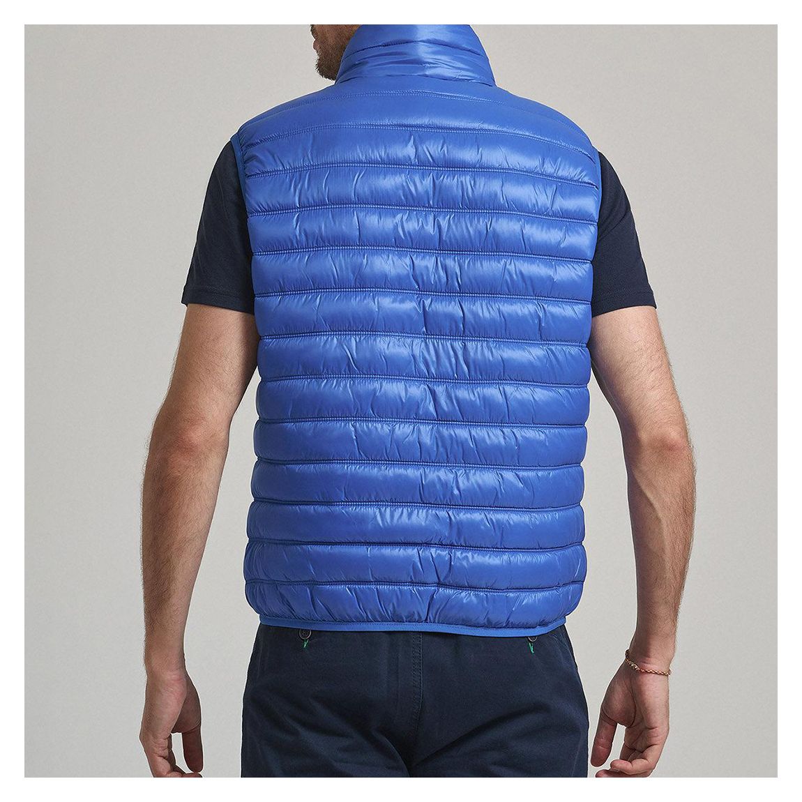 Bright Blue Badge Logo Padded Gilet main product photo