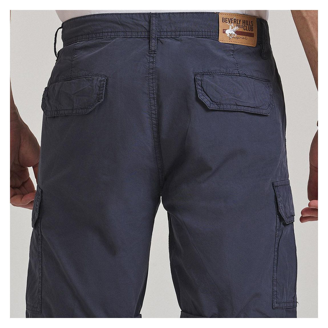 Navy Rope Detail Cargo Shorts main product photo