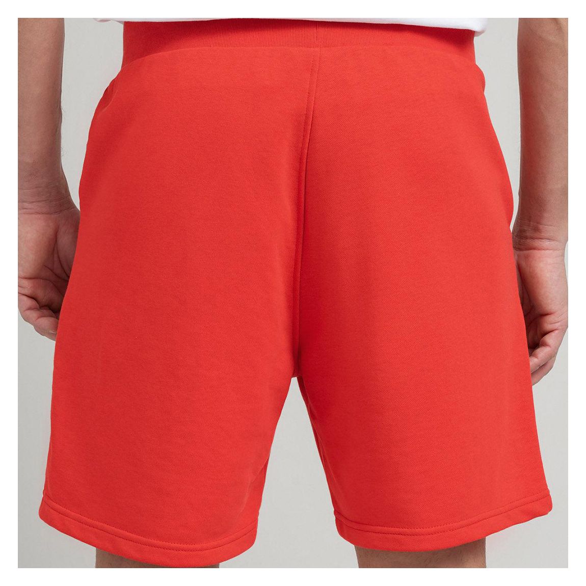 Red Stripe Logo Fleece Cotton Shorts main product photo