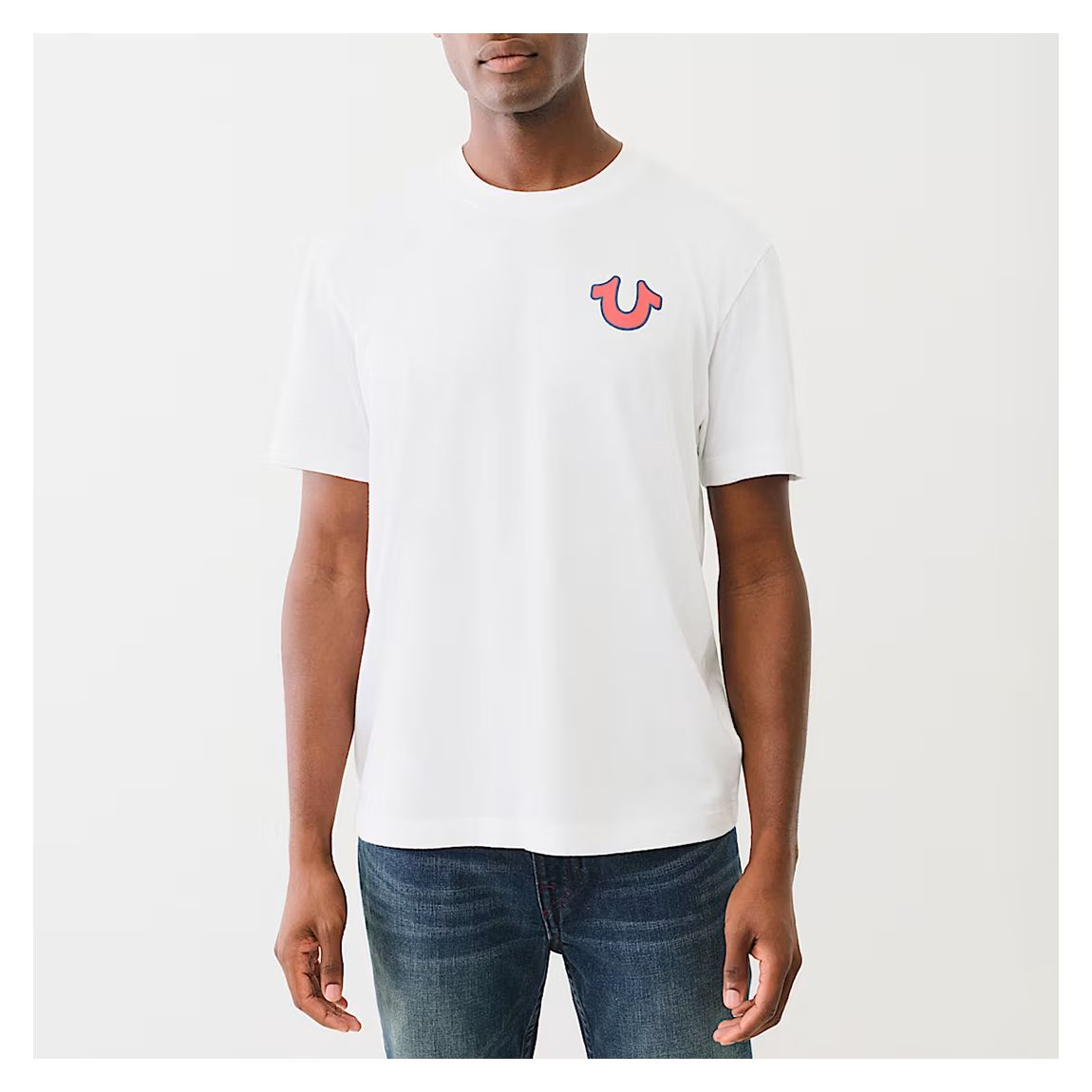White High Density Letter Print T-Shirt main product photo