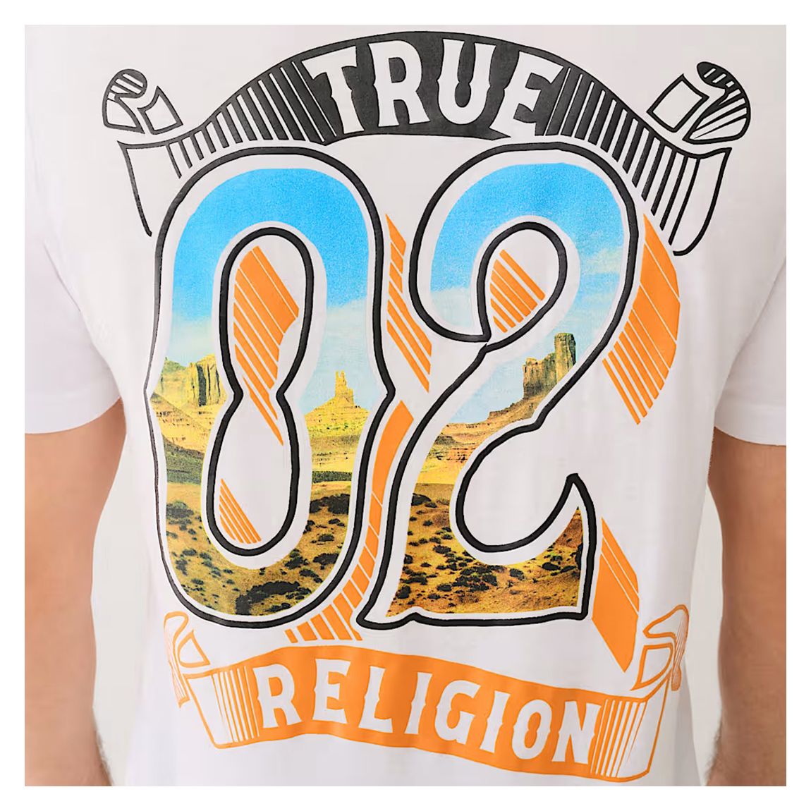 White Canyon Print Cotton T-Shirt main product photo