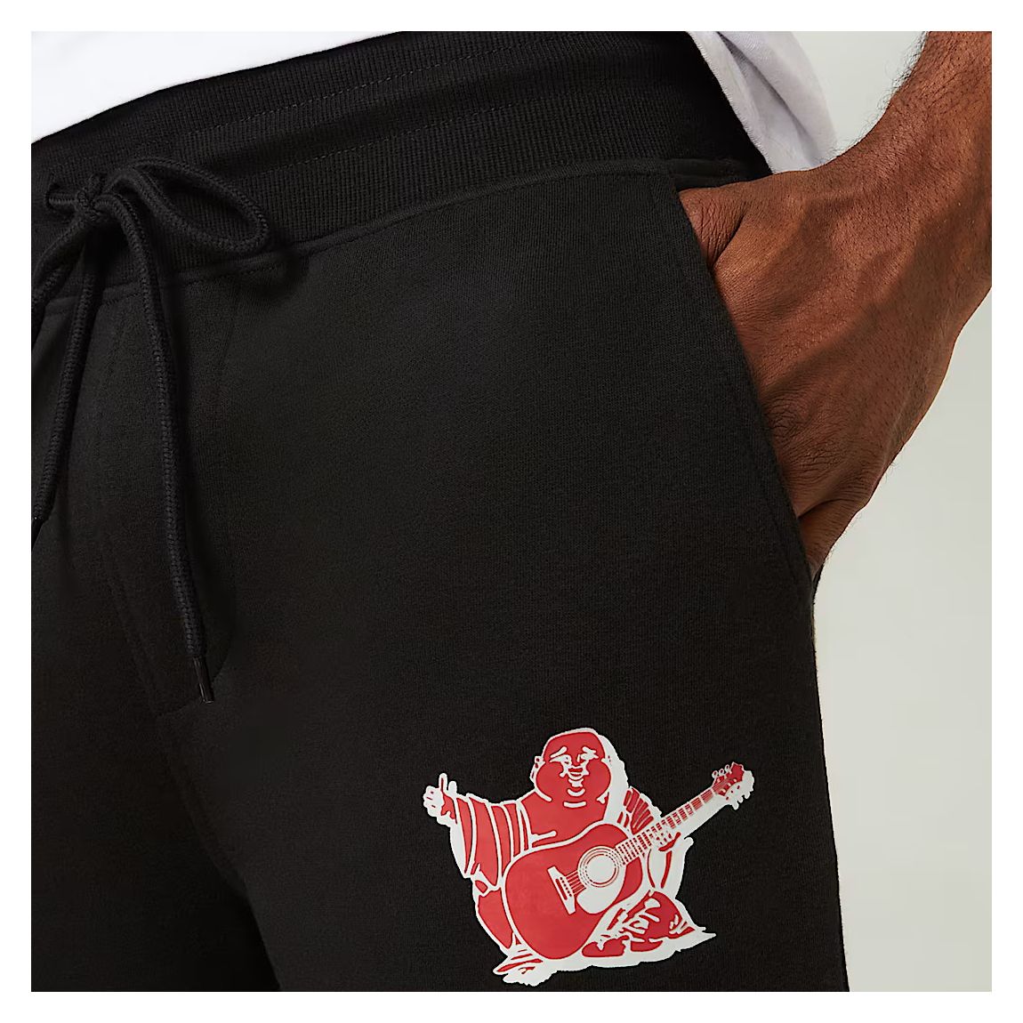 Black Buddha Straight Leg Cotton Blend Joggers main product photo