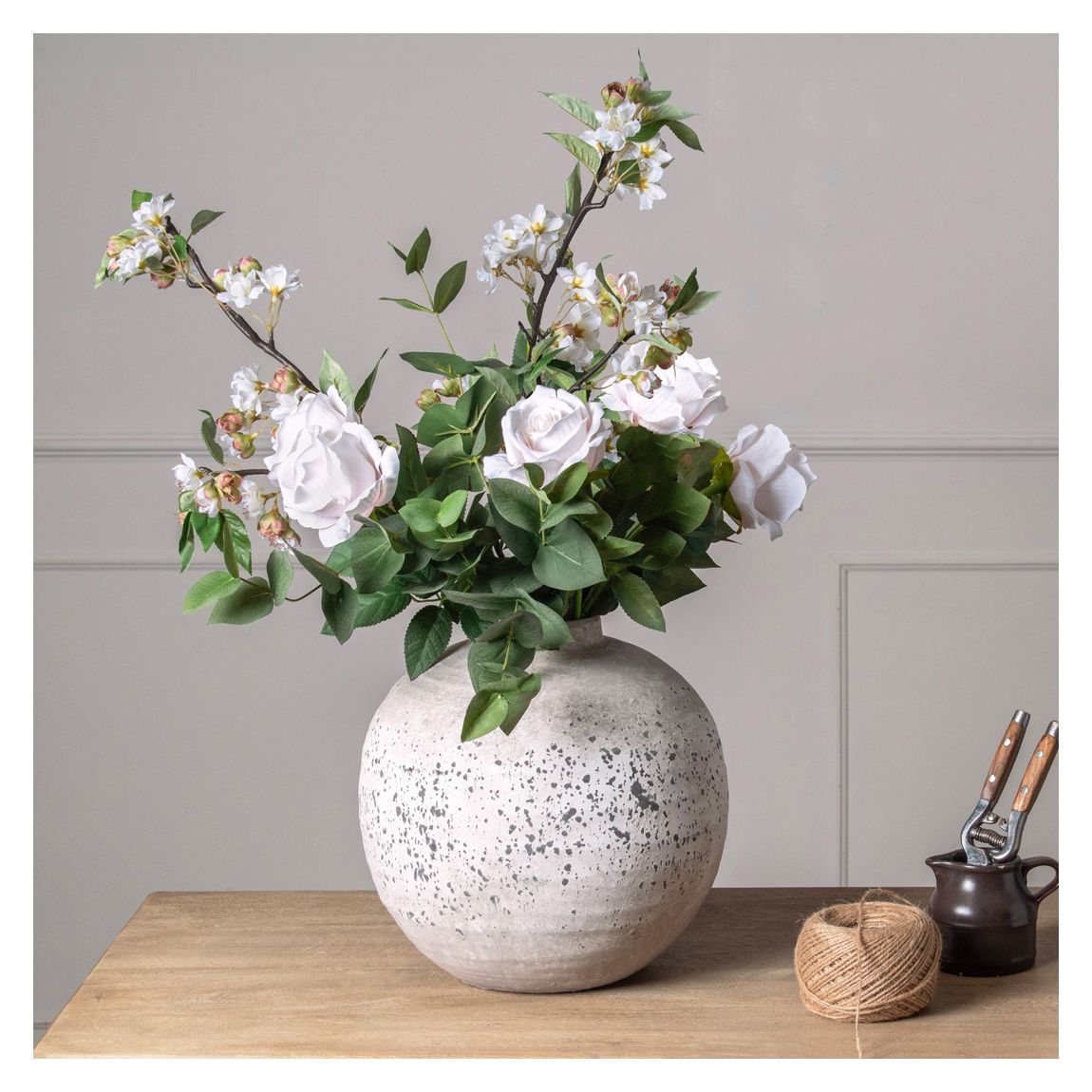Tiber Stone Ceramic Vase main product photo