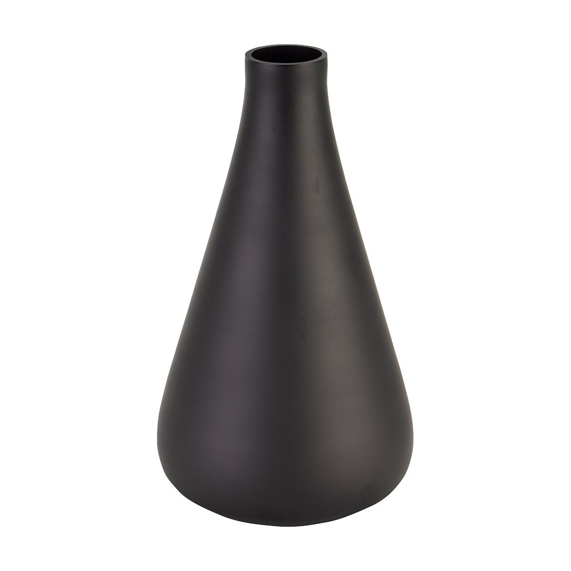 Black Tapered Tall Glass Vase main product photo