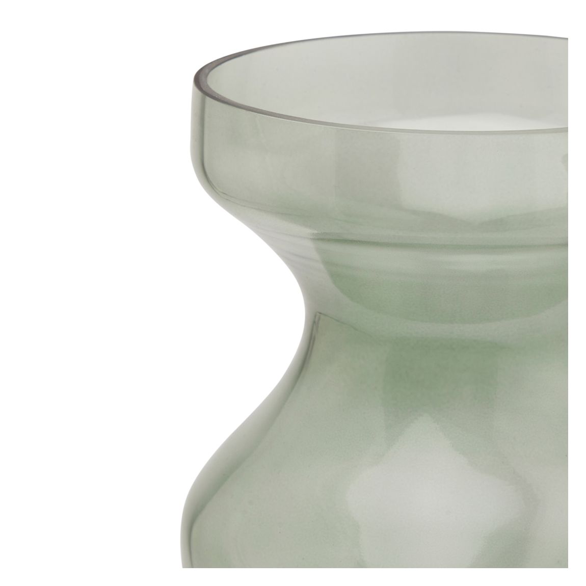 Smoked Sage Glass Fluted Vase main product photo