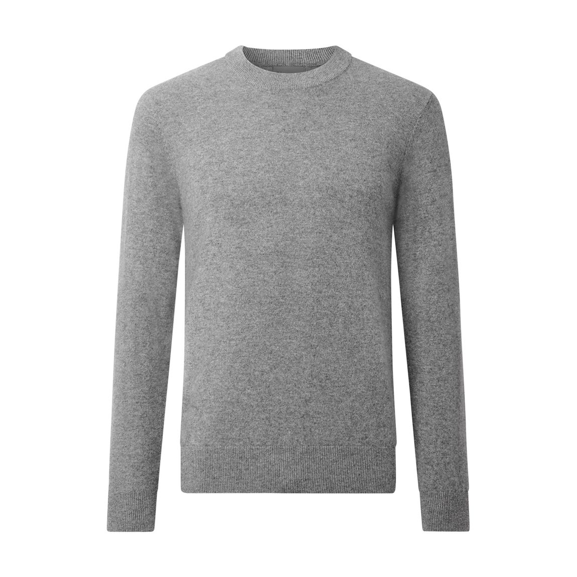 Grey Cashmere Crew Neck Jumper main product photo