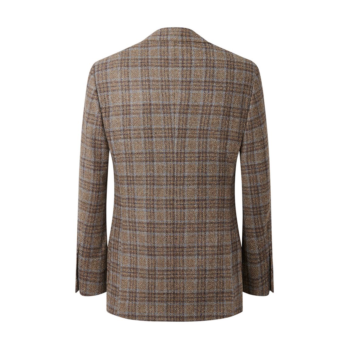 Brown Check Wool Blend Blazer main product photo