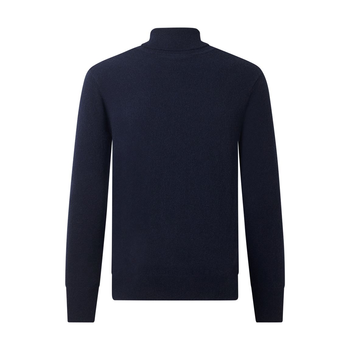 Navy Cashmere Roll Neck Jumper main product photo