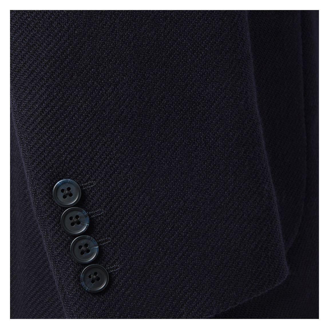 Navy Twill Wool Blend Blazer main product photo