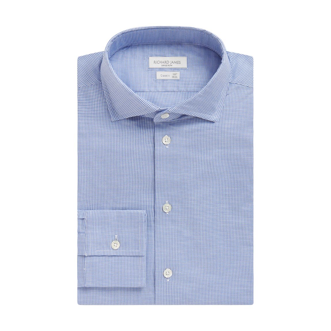 Blue Check Contemporary Fit Cotton Shirt main product photo