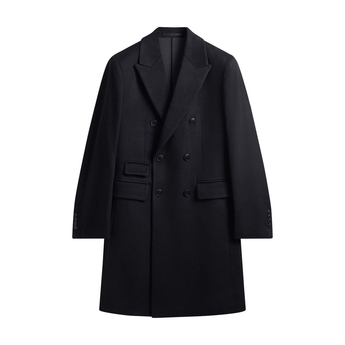 Navy Wool Blend Overcoat main product photo