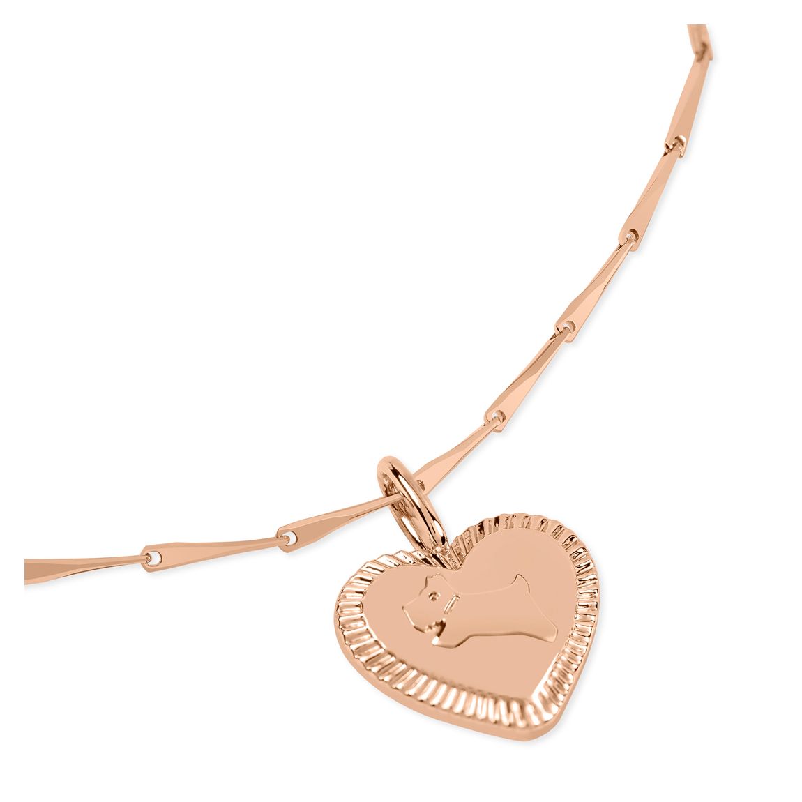 Radley Duke′s Place Ladies 18ct Rose Gold Plated Heart Charm Bracelet main product photo