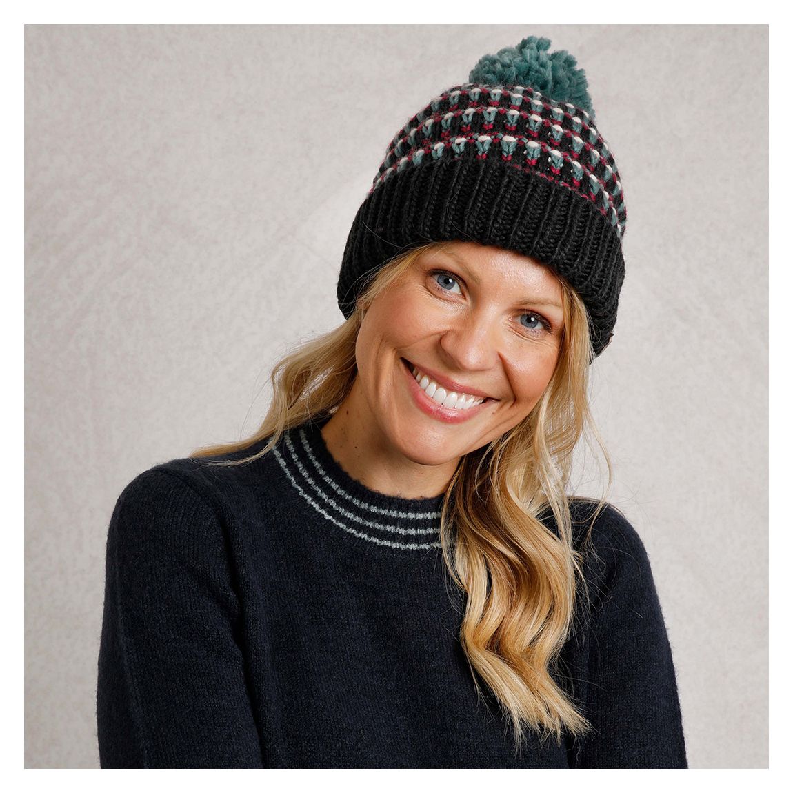 Charcoal Zuki Bobble Hat main product photo