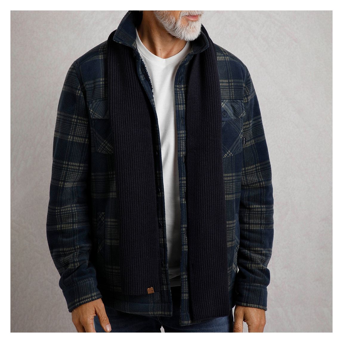 Navy Stornoway Scarf main product photo