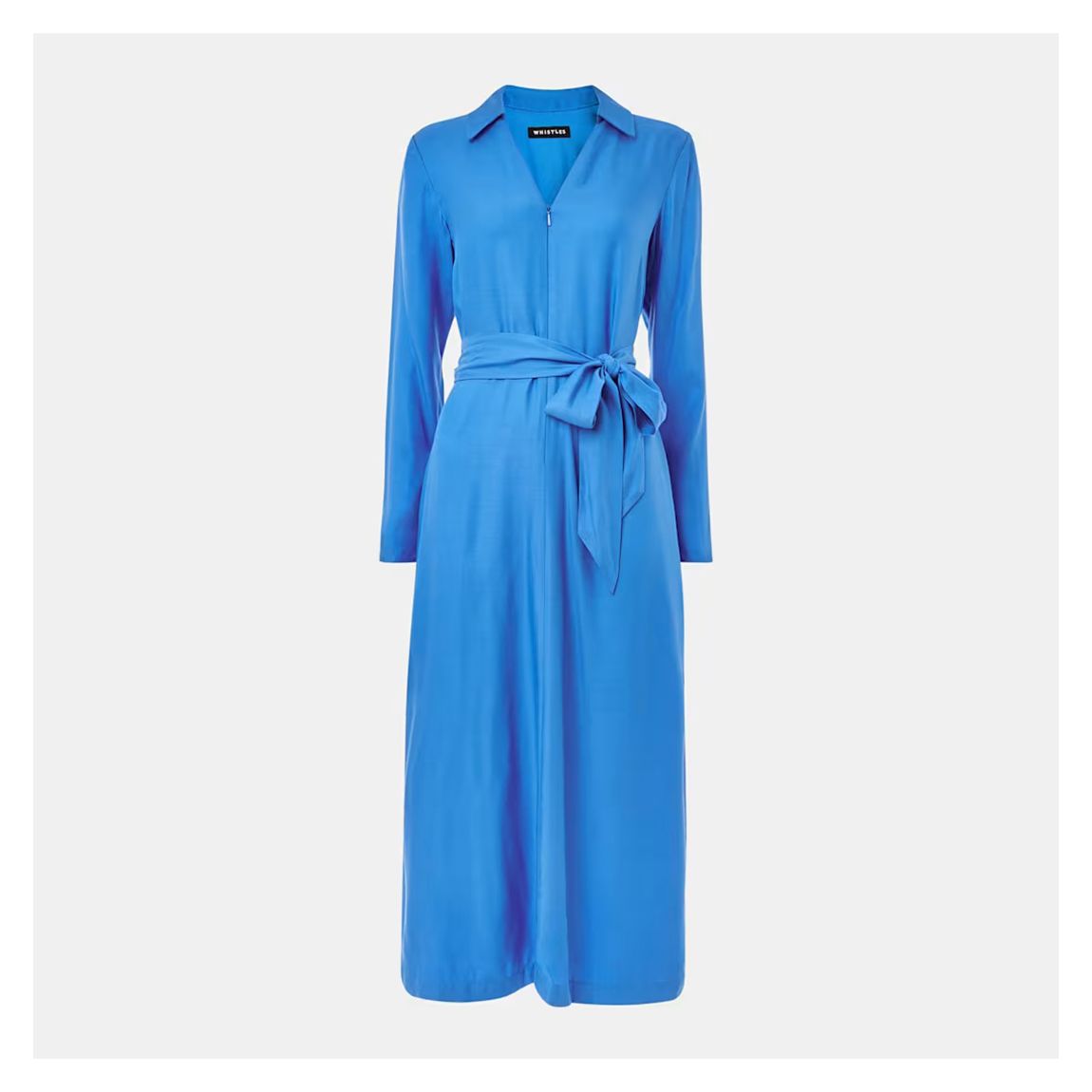 Blue Tillie Tie Split Midi Dress main product photo