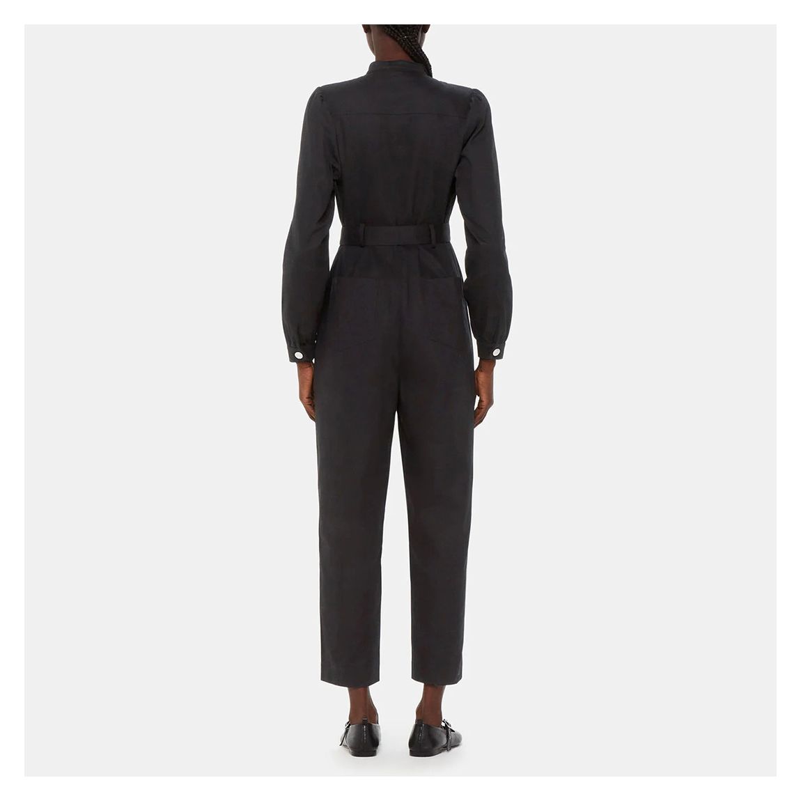 Black Andrea Cotton Jumpsuit main product photo