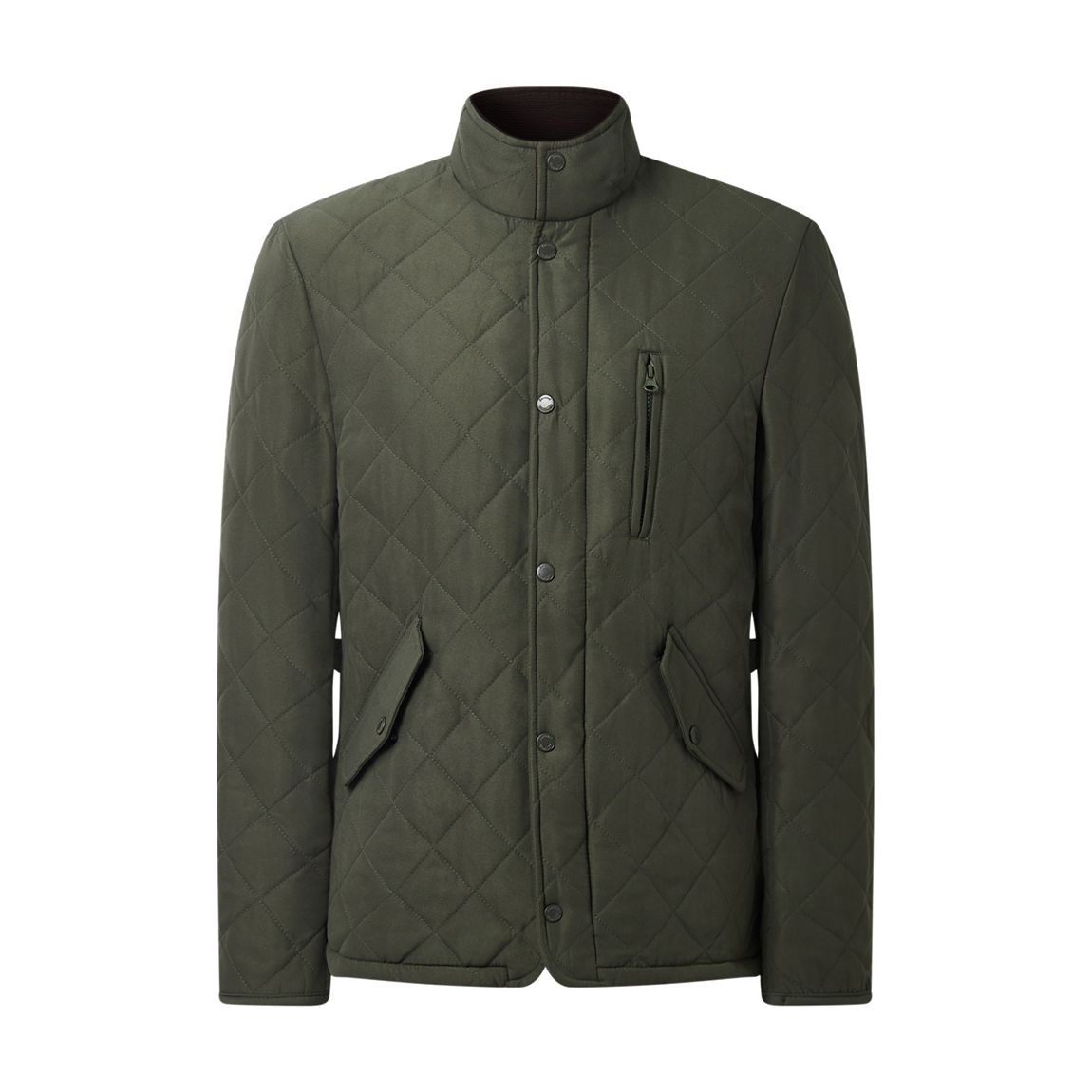 Khaki Quilted Paddock Coat main product photo