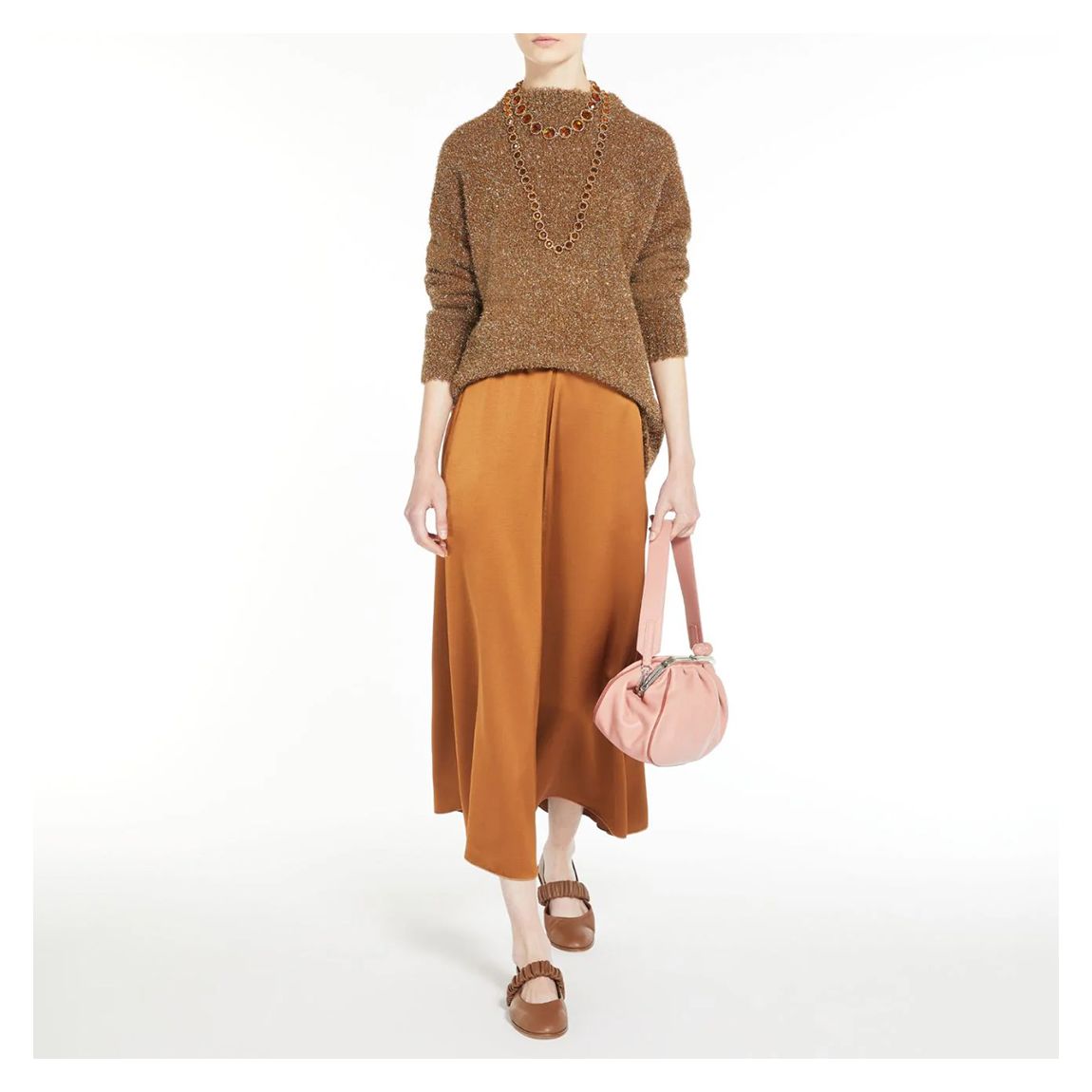 Rust Euro Flare Skirt main product photo
