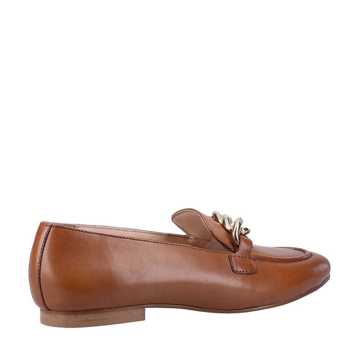 Womens Tan Harper Chain Flat Shoes main product photo