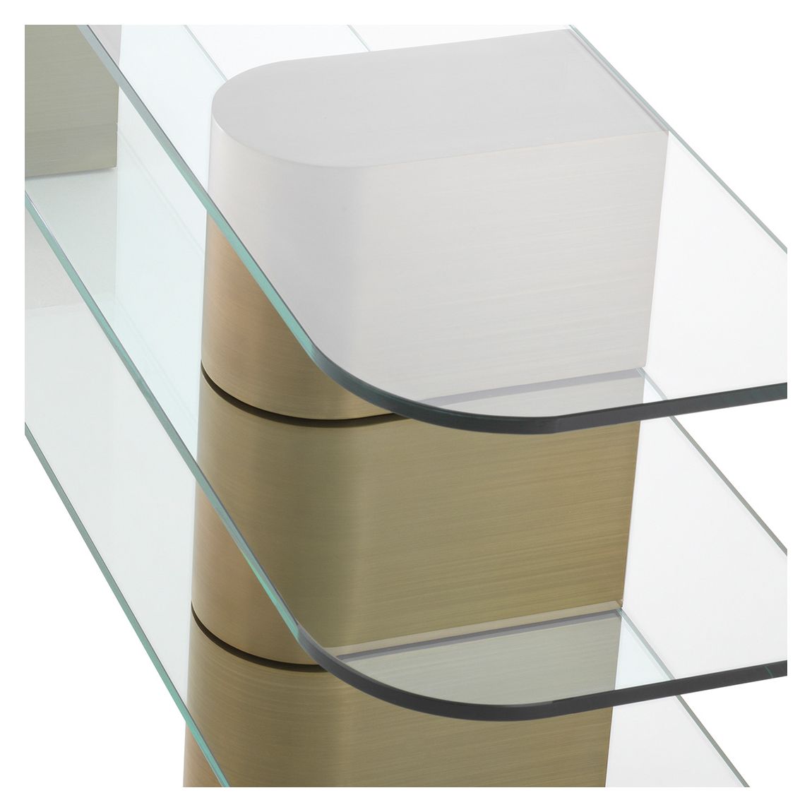 Lunden Console Table, Brushed Brass main product photo