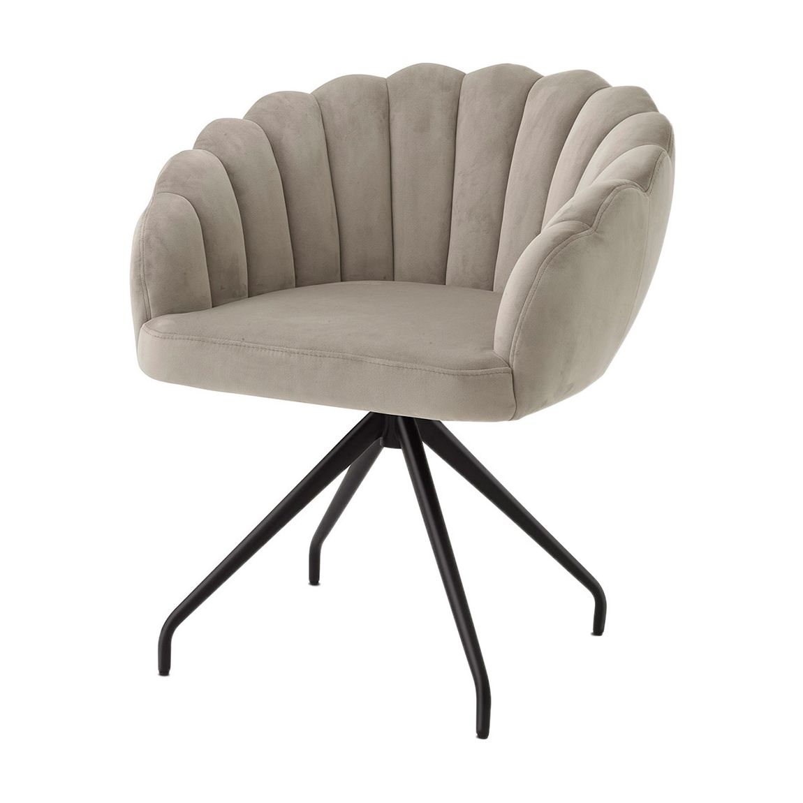 Luzern Dining Chair, Savona Greige Velvet main product photo