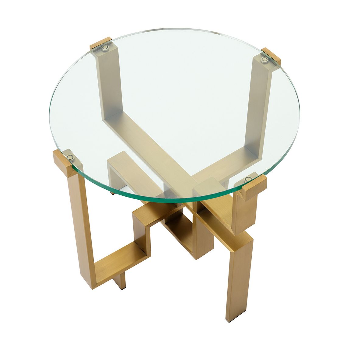 Chuck Side Table, Brushed Brass main product photo